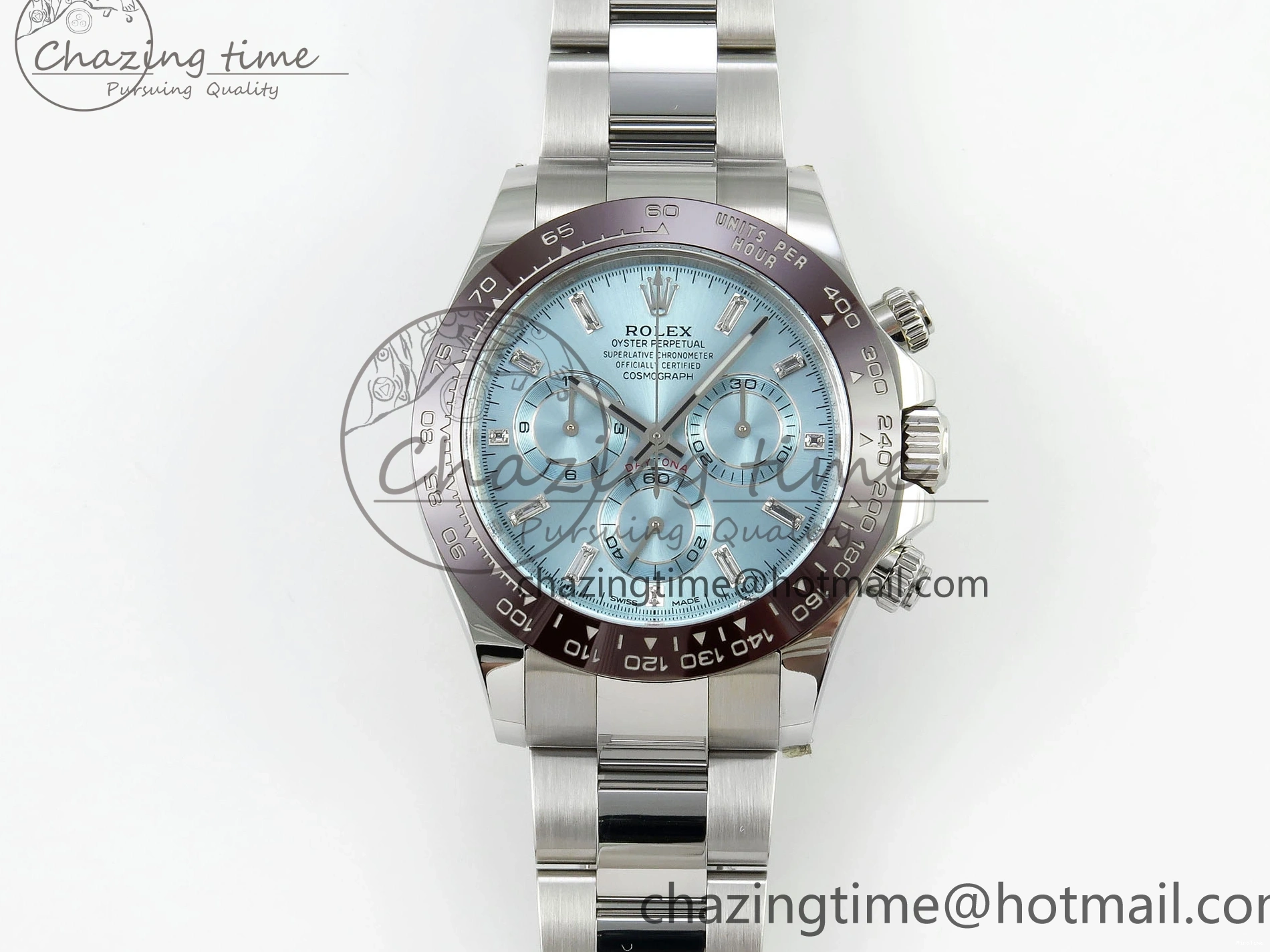 MiroTime 0423 Daytona 116506 Clean 1:1 Best Edition Ice Blue Dial Crystal Markers on SS Bracelet SA4130 V Popular 1702